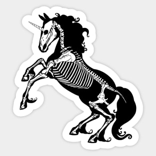 Skeleton unicorn Sticker